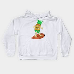 Funny Surfing Pineapple Kids Hoodie